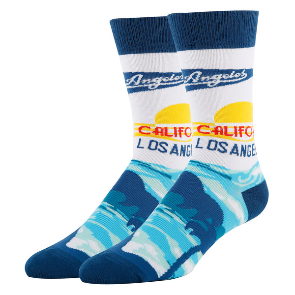 Los Angeles Socks | Funny Crew Socks for Men