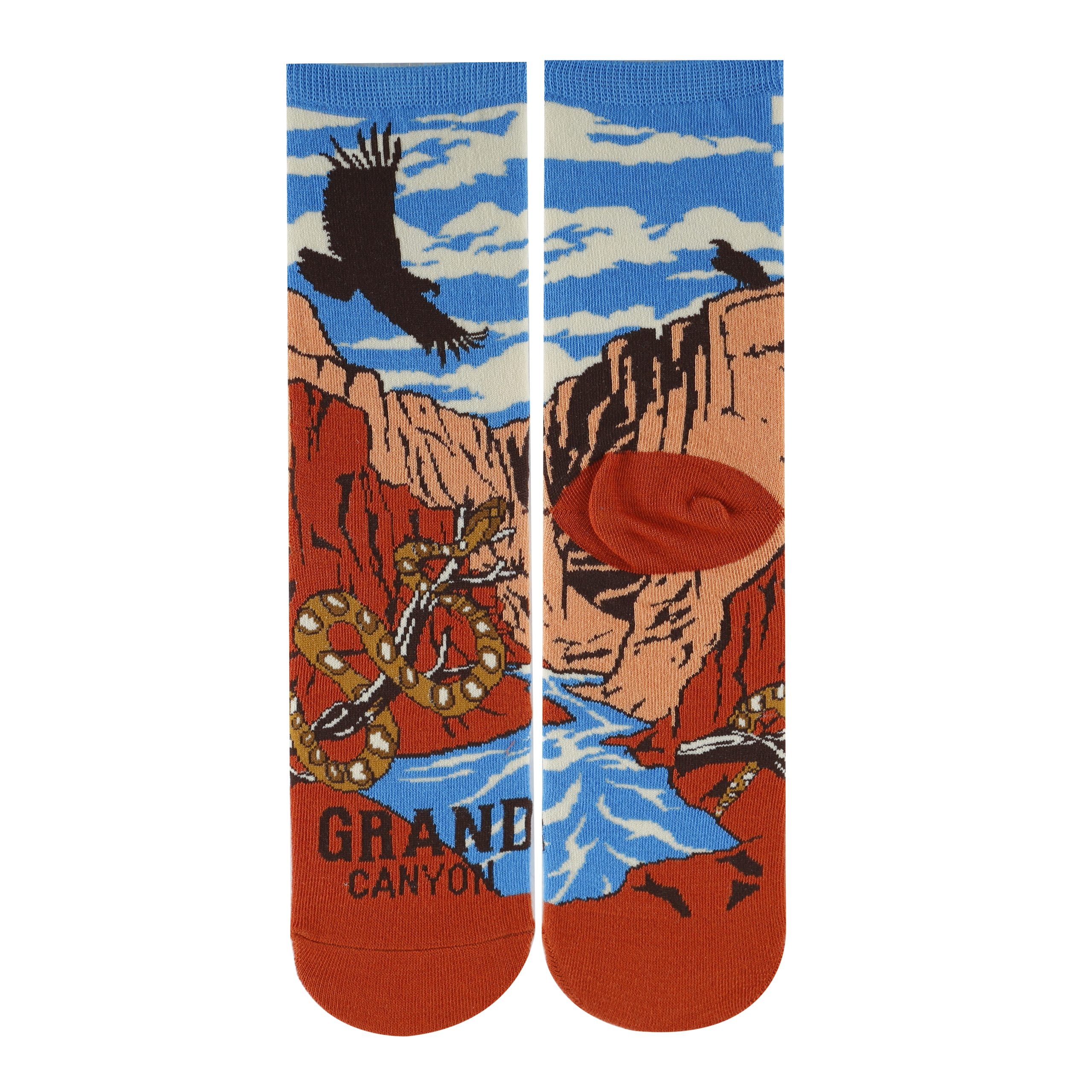 Grand Canyon Views Socks | Funny Crew Socks for Men