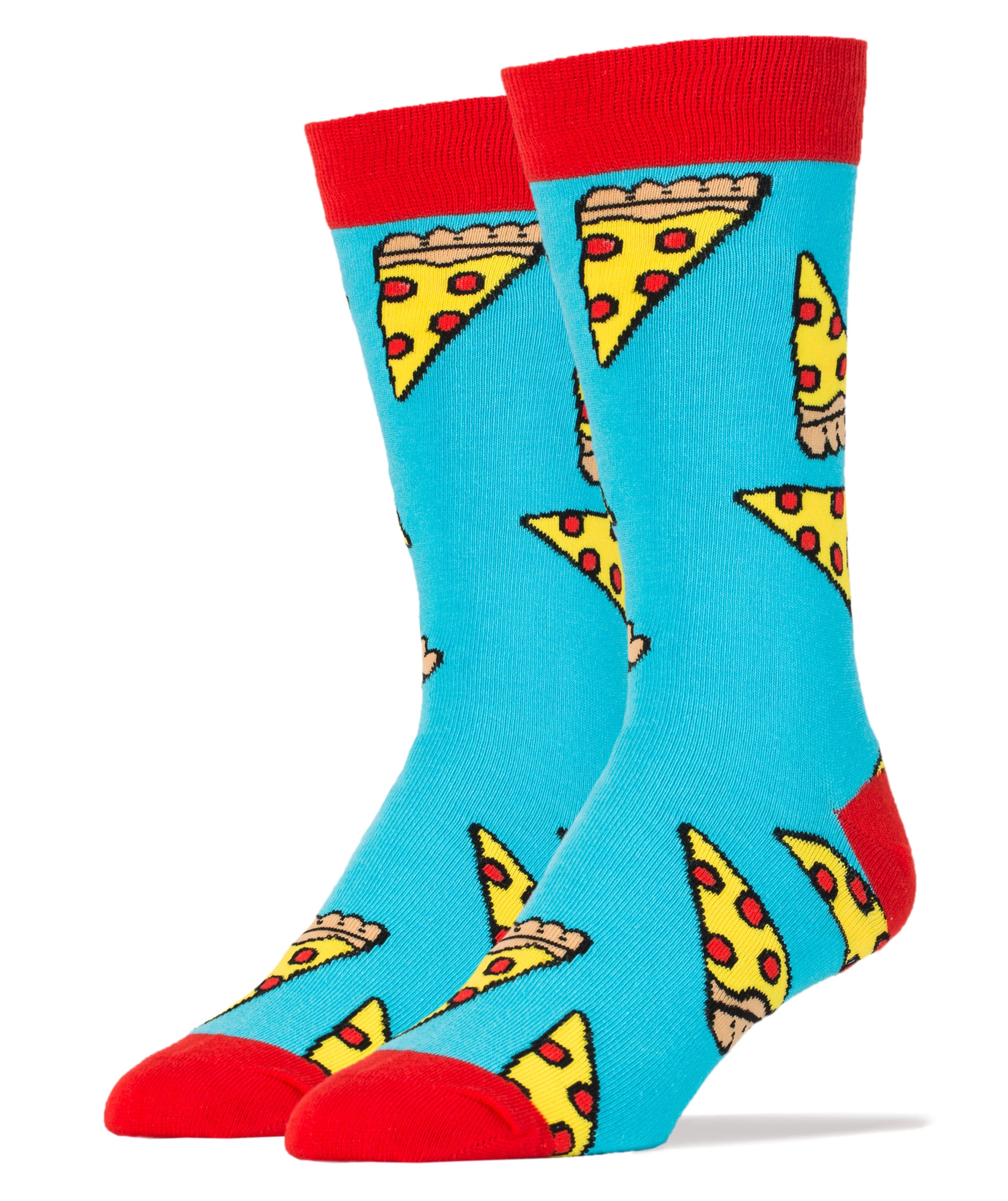 Pizza Party Socks | Food Crew Socks for Men