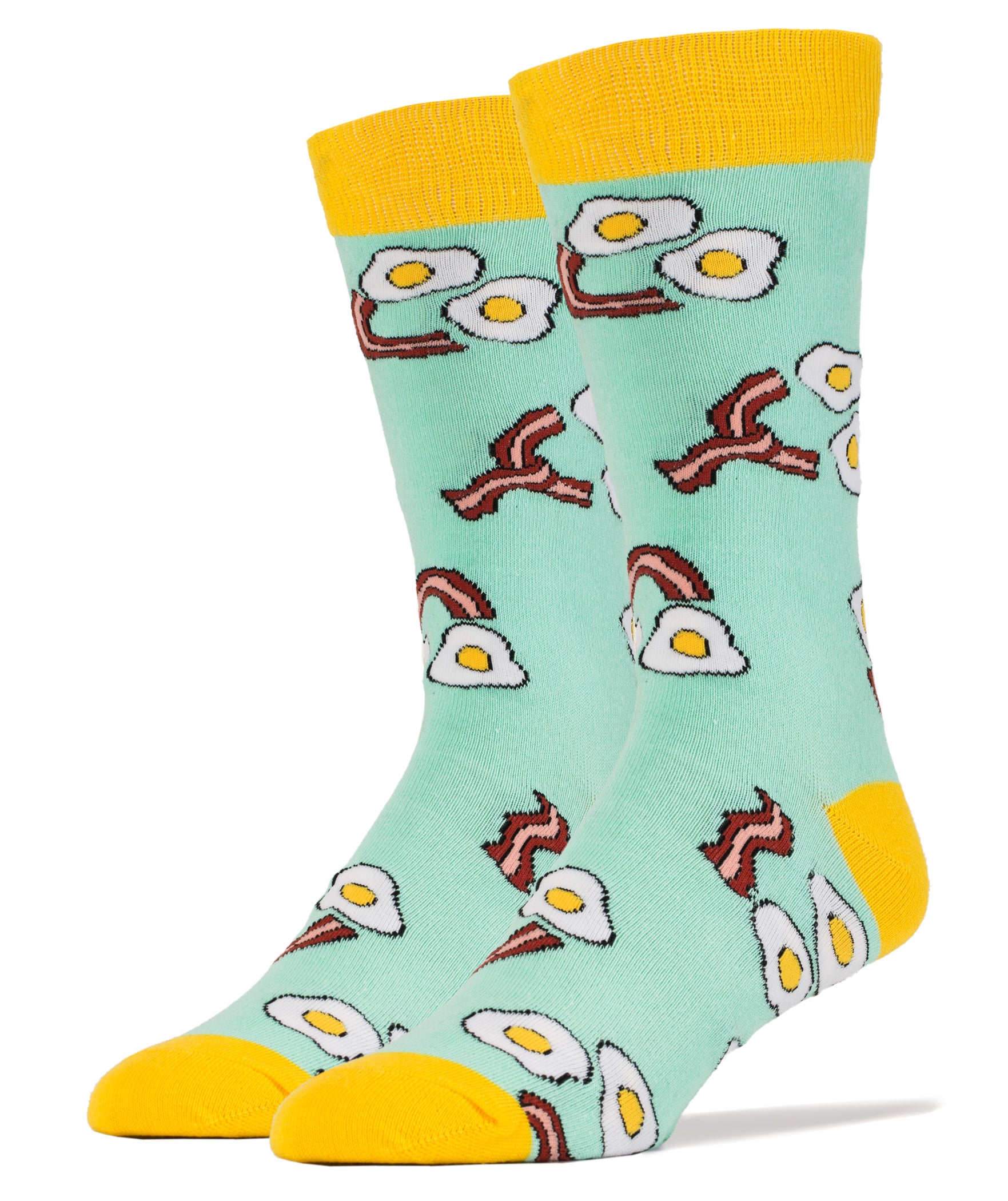 Happy Breakfast Socks | Food Crew Socks for Men