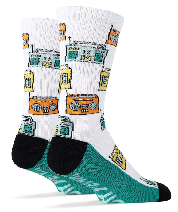 play-dat-funky-music-white-mens-athletic-crew-socks-2-oooh-yeah-socks