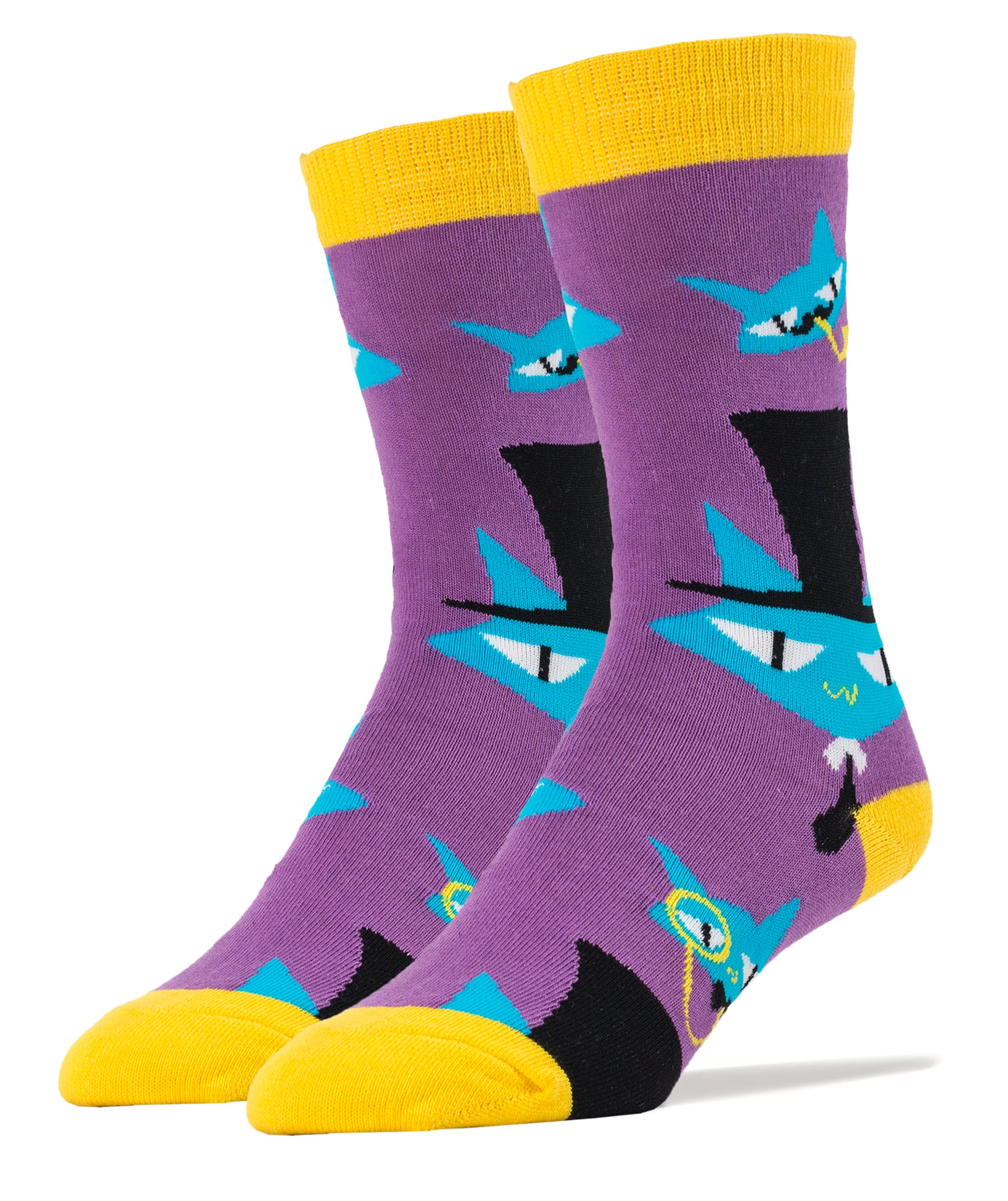 Le Fancy Cats Socks | Animal Crew Socks For Men