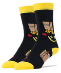 Cat Bag Socks | Funny Crew Socks For Men