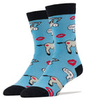 Kiss My Ass Socks | Novelty Crew Socks For Men