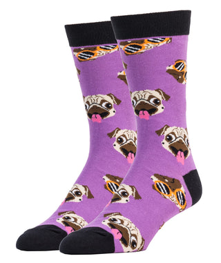 PUGtastic! Socks | Animal Crew Socks For Men