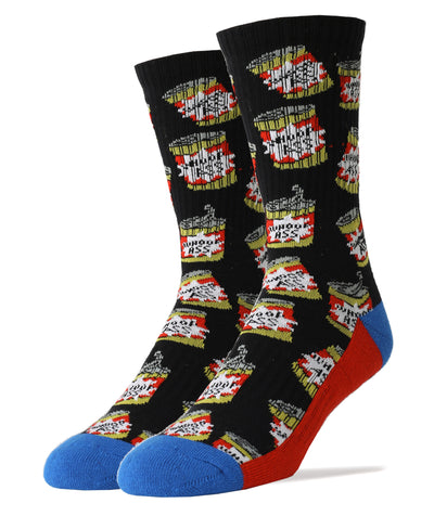 Whoop Ass Athletic Black Crew Socks for Men