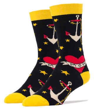 Sailor Ink Socks | Novelty Crew Socks For Men