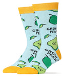 Grow A Pear Socks | Sassy Crew Socks For Men