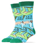 Let's Hang Socks | Funny Crew Socks For Men