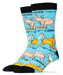 Congaroos Socks | Novelty Crew Socks For Men