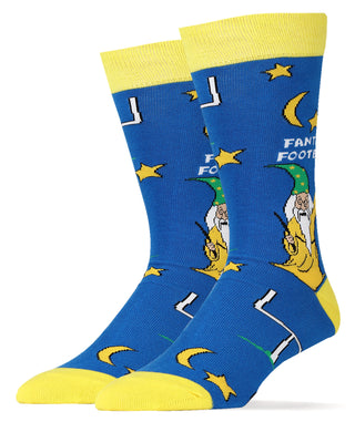 Fantasy Football Socks | Novelty Crew Socks For Men