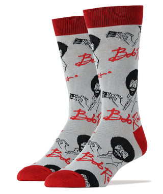 It's Bob Ross Socks | TV Show Crew Socks for Men