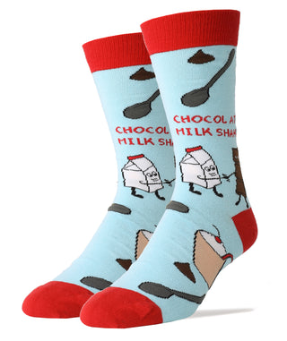 Milk Shake Socks | Food Crew Socks for Men