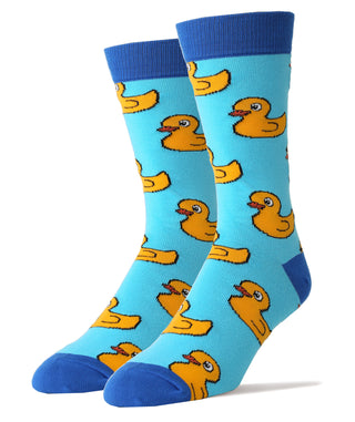 Duckies Socks | Novelty Crew Socks For Men