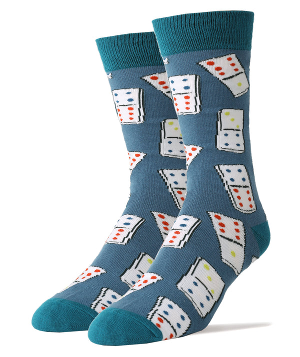 Dominoes Socks | Novelty Crew Socks For Men