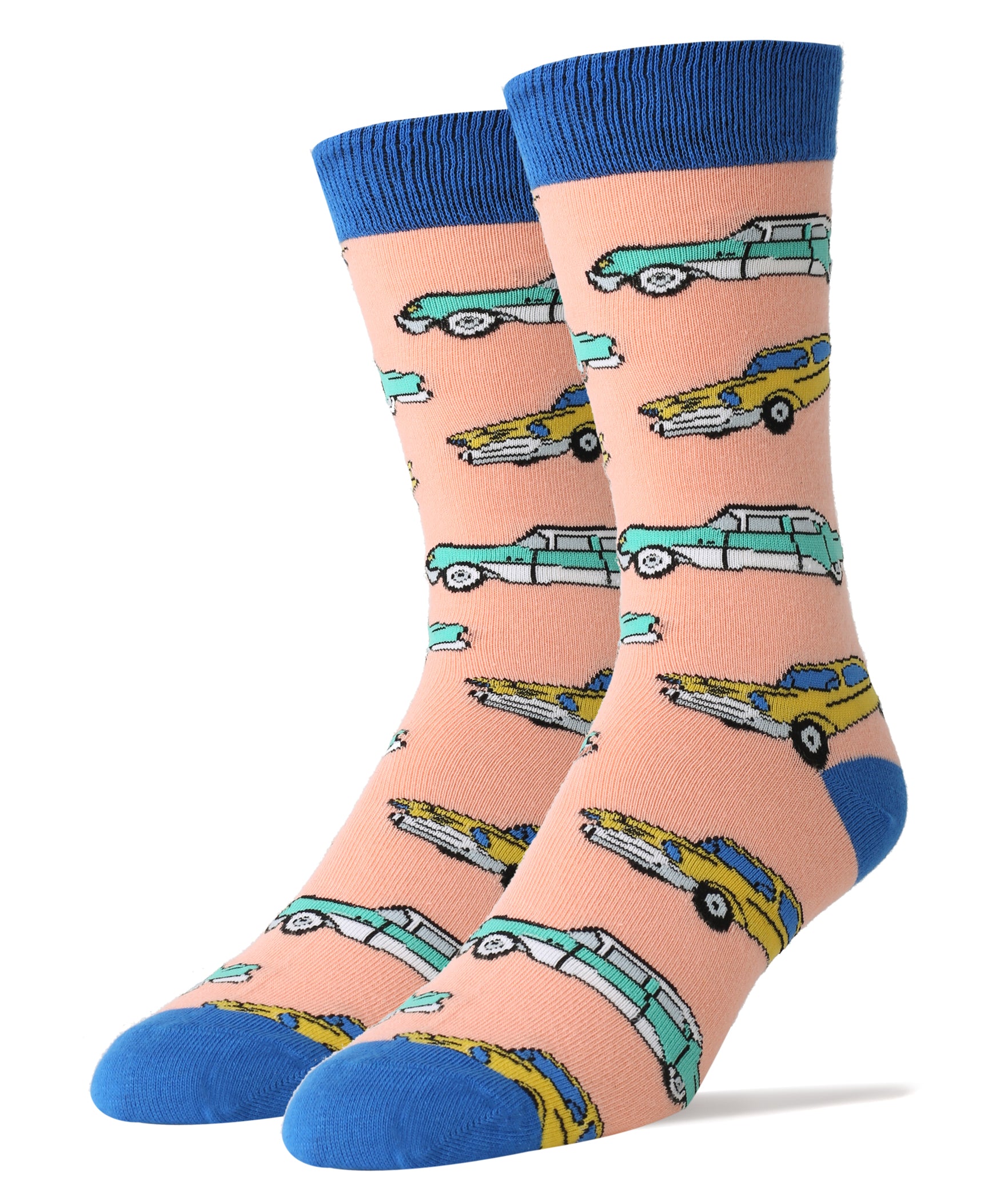 Wheels Socks | Novelty Crew Socks For Men