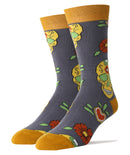 Sugar Skull Socks | Novelty Crew Socks For Men