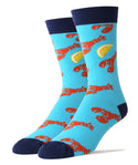 Lobster Bake Socks | Novelty Crew Socks For Men