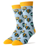 Hot Air Socks | Novelty Crew Socks For Men