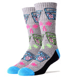 Them Beats Athletic Grey Crew Socks for Men