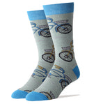 Beach Cruisers Socks | Novelty Crew Socks For Men