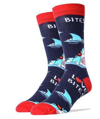 Love Bites Socks | Novelty Crew Socks For Men