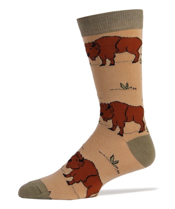 Buffalo Socks | Novelty Crew Socks For Men