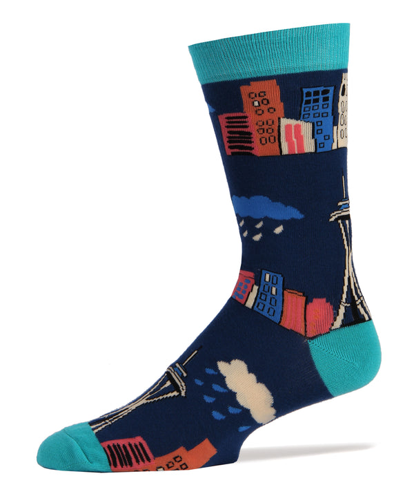 Seattle Socks | Novelty Crew Socks For Men