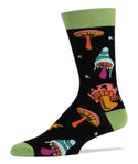 Shrooms Socks | Novelty Crew Socks For Men