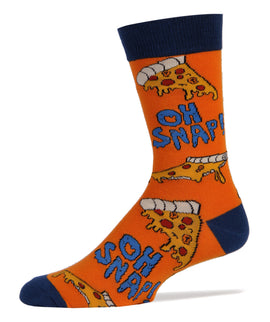 Wanna Pizza Socks | Novelty Crew Socks For Men