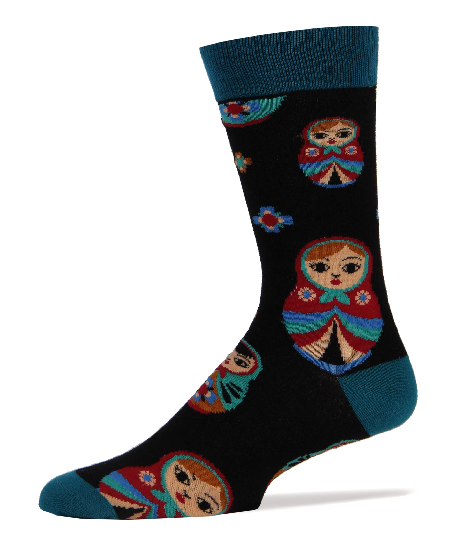 Matryoshka Socks | Novelty Crew Socks For Men