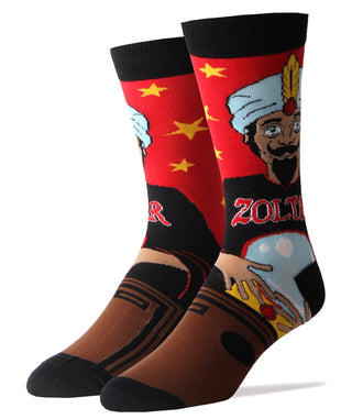 Make A Wish Zoltar Socks | Novelty Socks For Men
