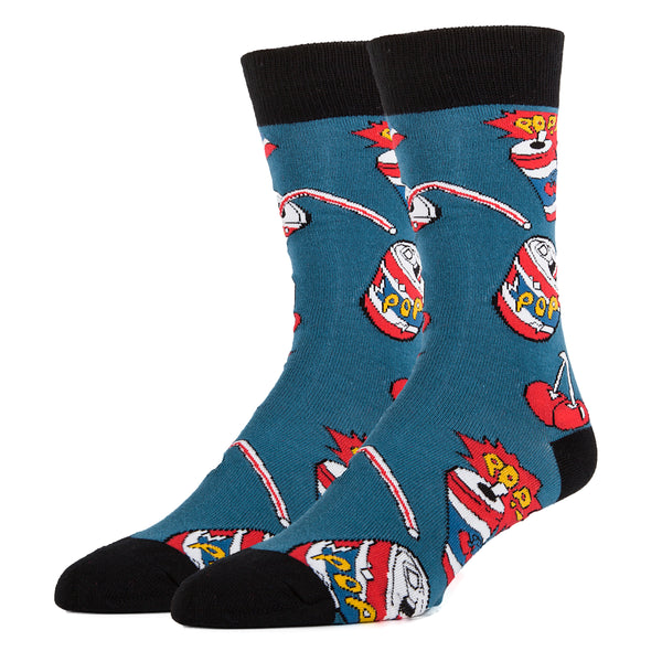 Cherry Pop Socks | Novelty Crew Socks For Men