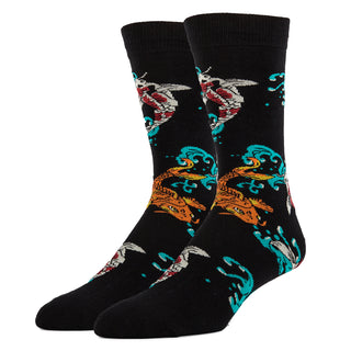Koi Fun Socks | Novelty Crew Socks For Men