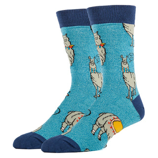 Ya Llama Boo Socks | Animal Crew Socks For Men