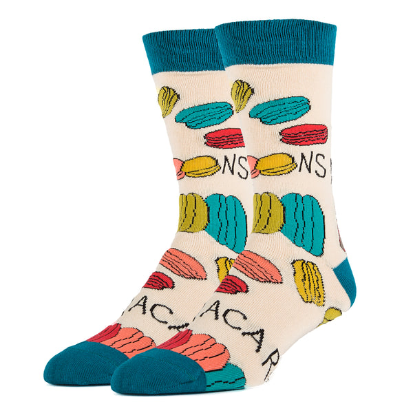 Macaroons Socks | Food Crew Socks for Men