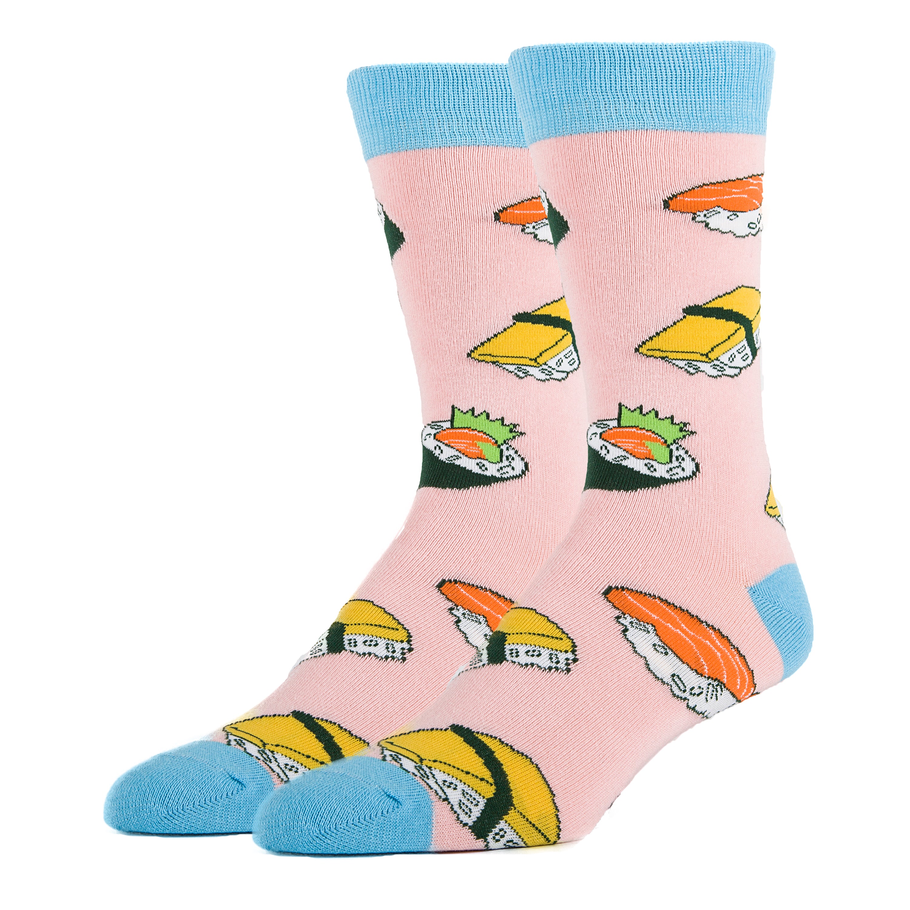 Sushi Rocks Socks | Food Crew Socks for Men