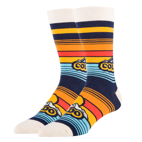 Colorado Socks | Novelty Crew Socks For Men