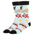 Viva Vegas Socks | Novelty Crew Socks For Men