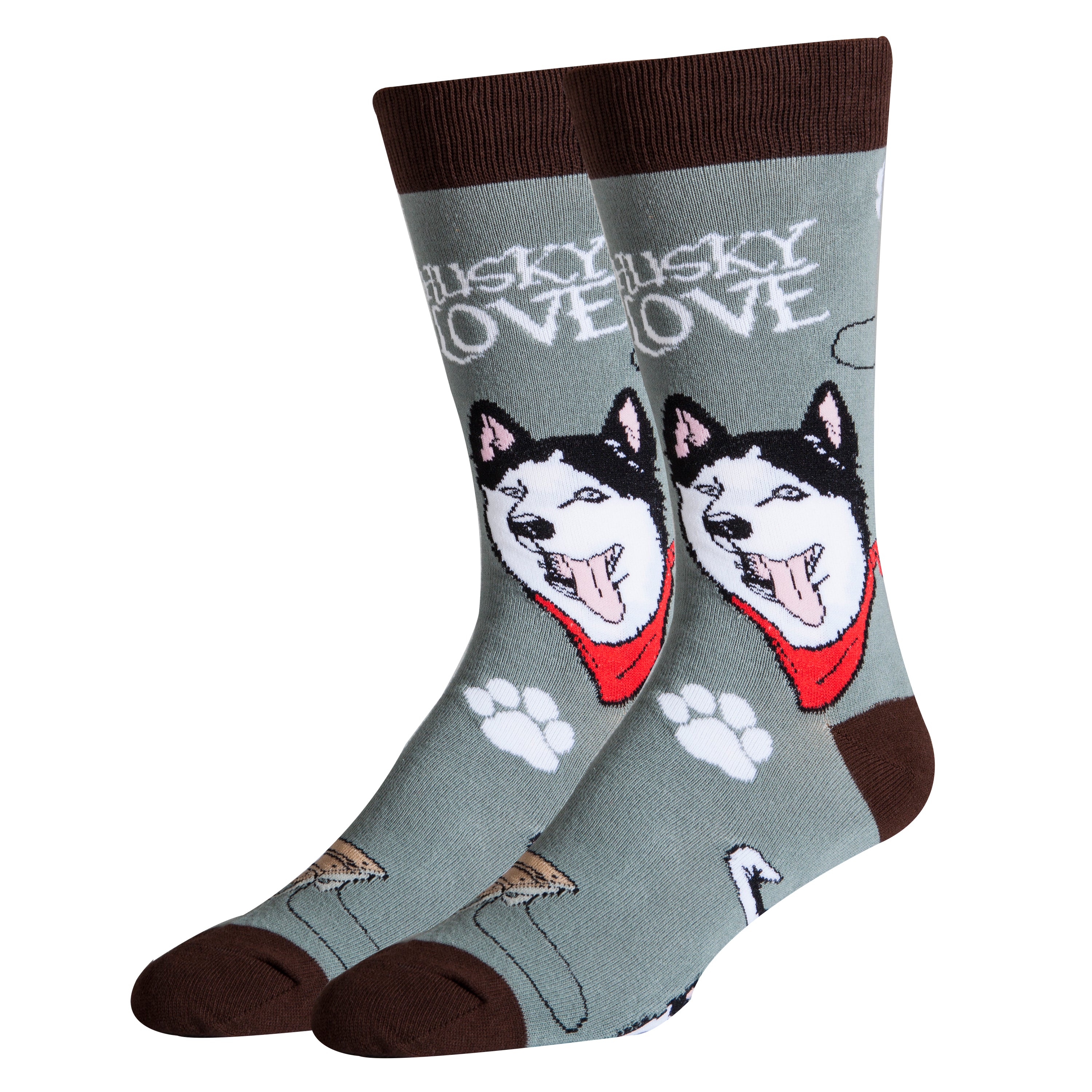 Getting Husky Socks | Animal Crew Socks For Men