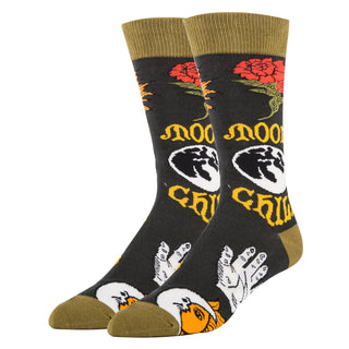 Moon Child Socks | Novelty Crew Socks For Men