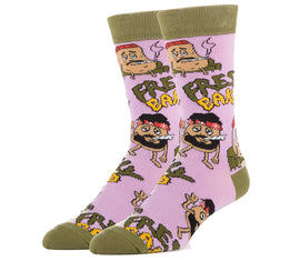 Freshly Baked Socks | Funny Crew Socks For Men