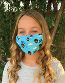 Happy Clouds Mask With Straw Hole-2