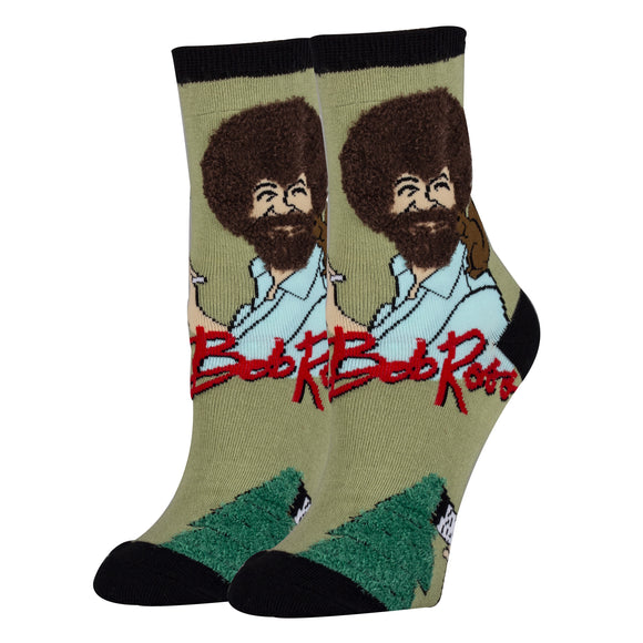 Painting Bob Ross Socks | Novelty Socks For Women