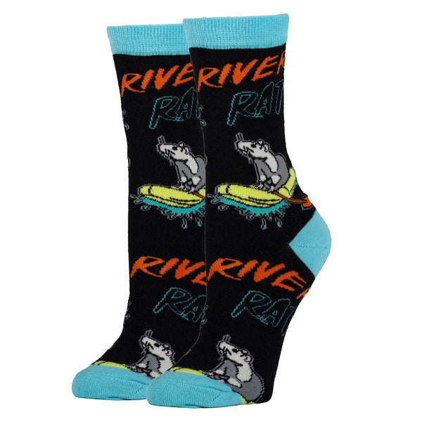 River Rat Socks | Novelty Crew Socks For Women