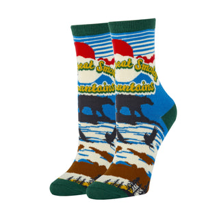 Smokey Mountain Socks | Novelty Socks For Women