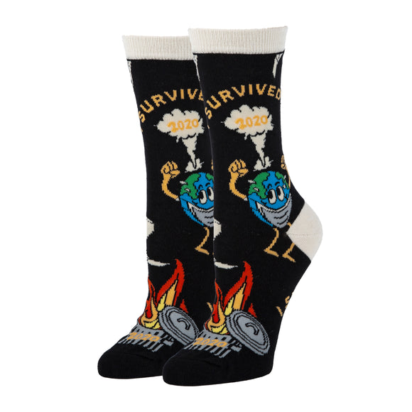 I Survived Socks | Novelty Crew Socks For Women