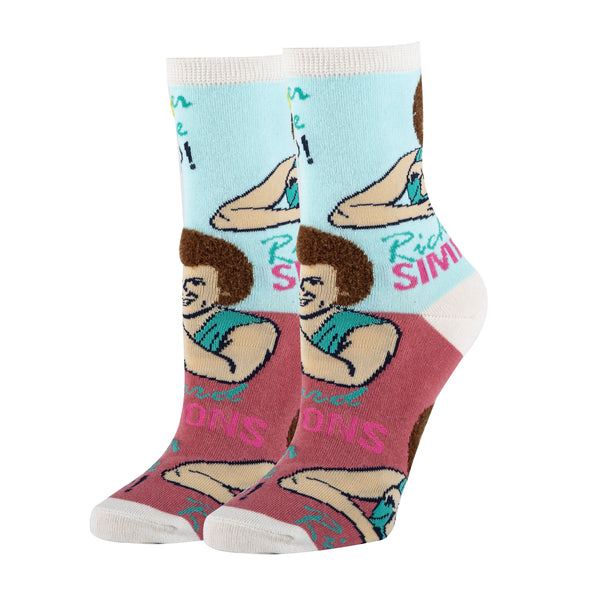 Never Give Up Socks | Novelty Crew Socks For Women
