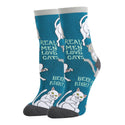 Real Men Socks | Novelty Crew Socks For Women