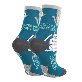 real-men-womens-crew-sock-cat-socks-2-oooh-yeah-socks